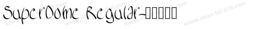SuperDome Regular字体转换